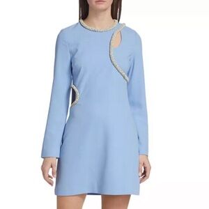 Jonathan Simkhai Katharine Embroidery Cut-out dress. French Blue Size. Size 8